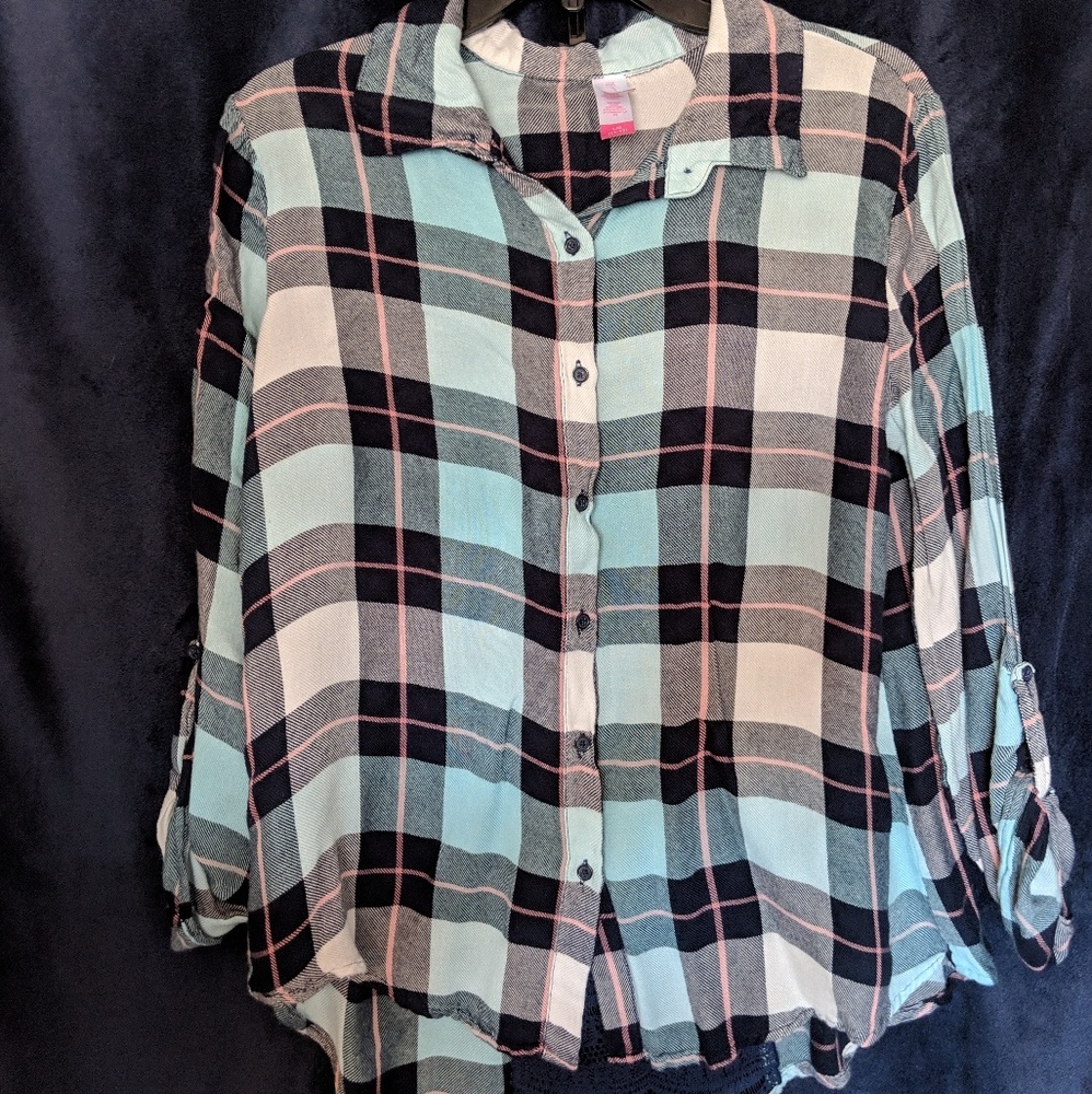 Blue and white flannel pattern